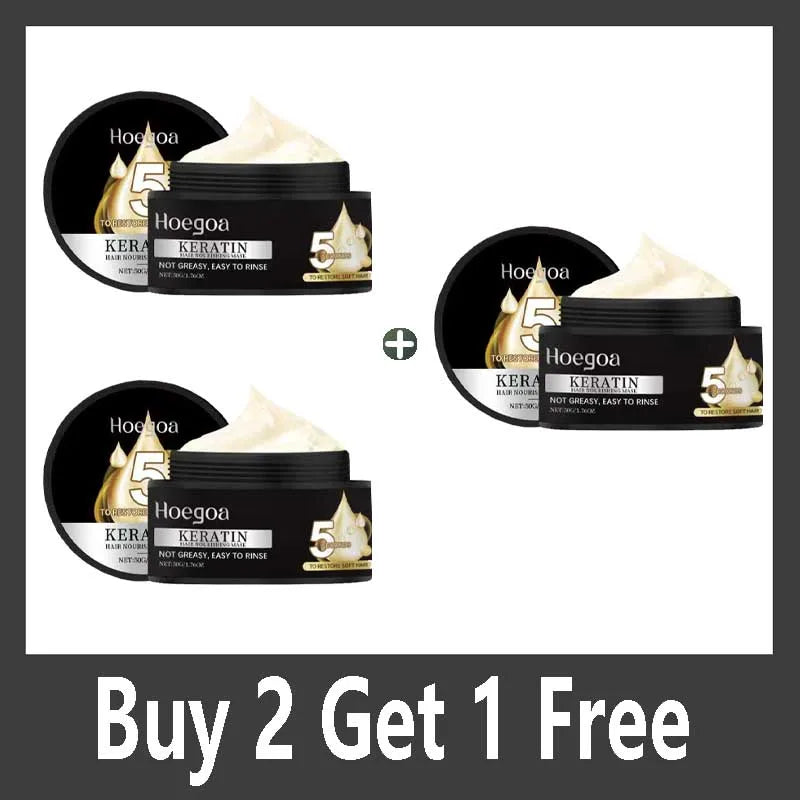 Keratin Hair Mask Moisturizer Conditioner Soft Smooth Frizz Damaged Repair Damaged Hair Restore Shine Hair Mask