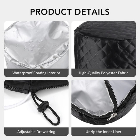 10 Modes Heated Hair Steamer Cap Electric Hair Heating Cap Waterproof Detachable Hat with Timer SPA Nourishing Hair Styling Care