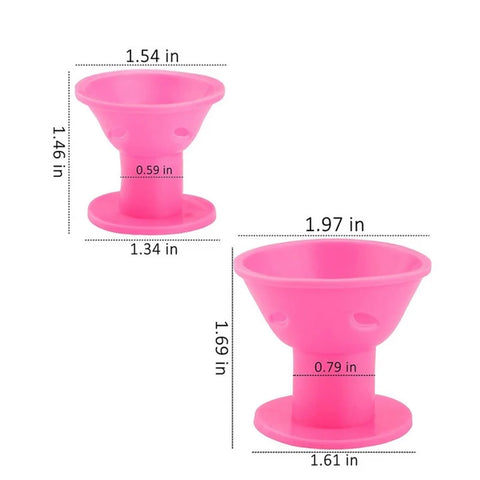 10/20PCS Pink Magic Hair Care Rollers Soft Silicone Hair Curler No Heat No Clip Hair Curling Styling DIY Tool For Curler Hair