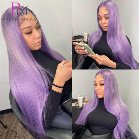 13x6 Cyan Blue Lace Front Wig Body Wave Light Green Lace Front Wig Human Hair Pre Plucked Blonde 613 Lace Frontal Wigs For Women