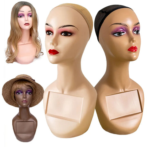 Plastic Mannequin Model Head for Display Wigs  Plastic Mannequin Head For Wig Stand For Wigs Display Making Wigs Manikin Head