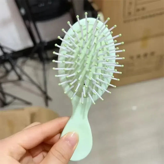 1pcs Mini Detangler Hair Brushes Massager Anti Static Air Bag Hair Comb Wet and Dry Portable Hairbrush Salon Styling Accessories