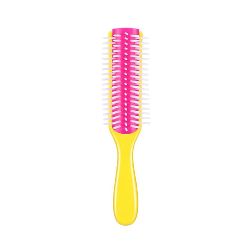 9-Rows Detangling Hair Brush Denman Detangler Hairbrush Scalp Massager Straight Curly Wet Removable DIY Hair Comb Brush