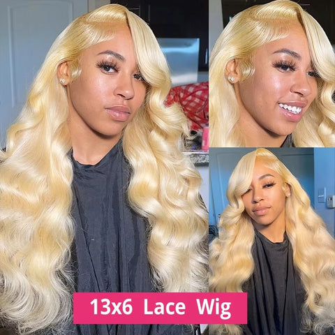 Blonde HD Body Wave Human Hair Lace Front Glueless Wig 30 40 High Inch 250 Density 13x4 613 Lace Frontal 13x6 Honey Wigs Women