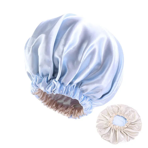 2in1 Double Layer for Winter Bonnet Satin Cheveux Nuit Night Hair Cap Women's Solid Sleeping Hat Sleep Care Nightcap Unisex