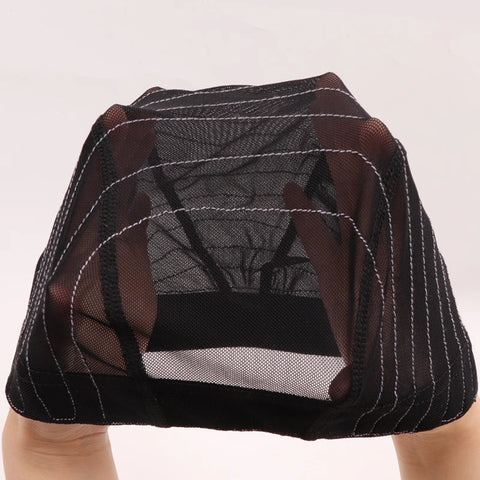 4x4 5x5 13x4 Map Wig Cap With Belt For Making Lace Wigs Mesh Dome Cap Glueless Mesh Cap With Line For Beginner Hairnet