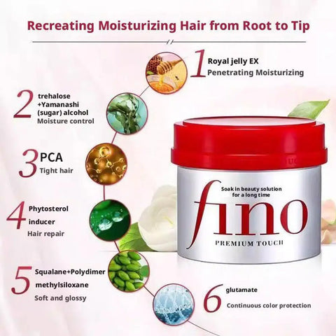 1PCS Fino Hair Mask Hair Shampoo Conditioner For Oil Control Volumizing Smoothing Repairing Damaged Frizzy Hair Soften Hair Care