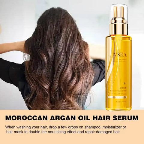 Lightweight Hair Oil Mist Serum, Botanical Extracts Hair Treatment for Split Ends,Frizz & Flyaways,Nourishing Repair,Gloss Shine