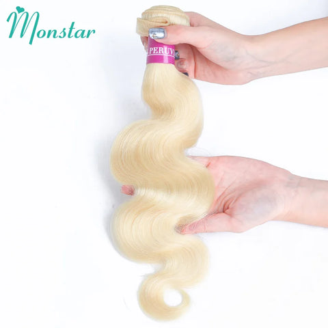 12A Blonde 613 Body Wave Bundles Brazilian Hair Weave Bundles 100% Human Hair Bundles 30 32 34 36 38 40 Inch Remy Hair Extension
