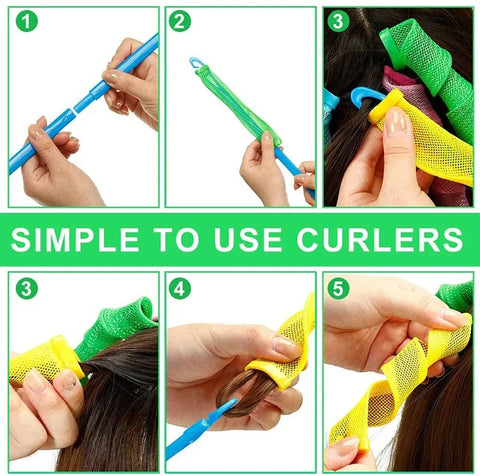 18Pcs Set Magic Hair Curler Wave Formers Hair Accessories Hair Rollers DIY Hair Styling Tool for Women
