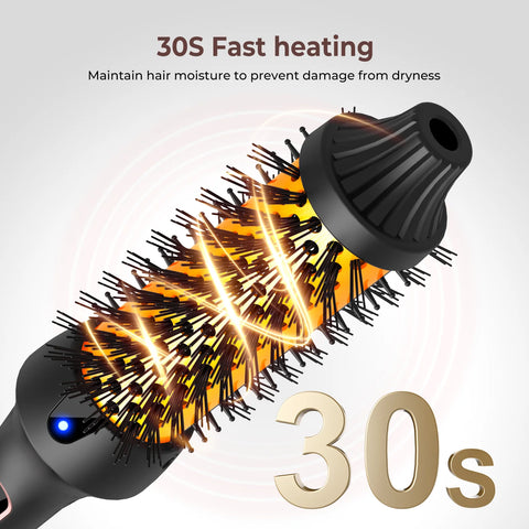 Thermal Brush One-Step Hot Air Brush&volumizer Hair Curler Straightener Professional Curling Iron Heated Hair Styling Brush