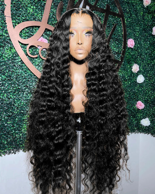 200 Density Loose Deep Wave 13x4 HD Lace Front Human Hair Wigs Brazilian 30 Inch Curly Water Wave 5x5 Glueless Wig Human Hair
