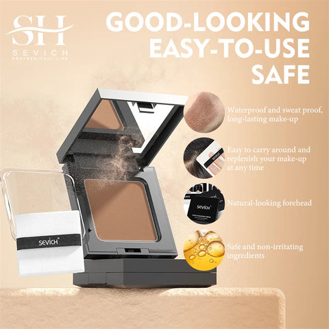 Sevich 5 Colors 12g Hair Shadow Powder Waterproof Hairline Edge Control Powder Root Cover Up Dark Brown Hair Concealer With Puff