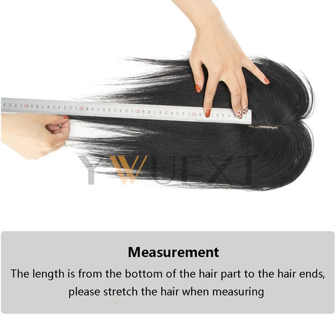 Clip In Hair Pieces Toppers 8"-12" Natural Human Hair Extensions Piece Brown Color Women With Bangs 8x12cm Base