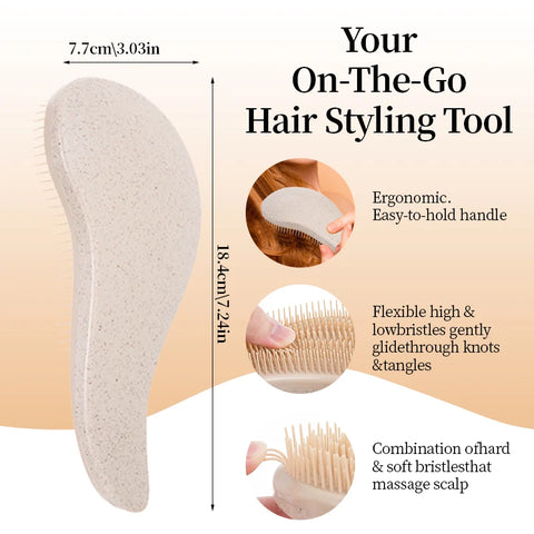 Magic Detangling Boxed Hair Comb Anti Static Hairdressing Comb Girls Hair Comb Scalp Massage Hair Comb Barber Hair Accessories