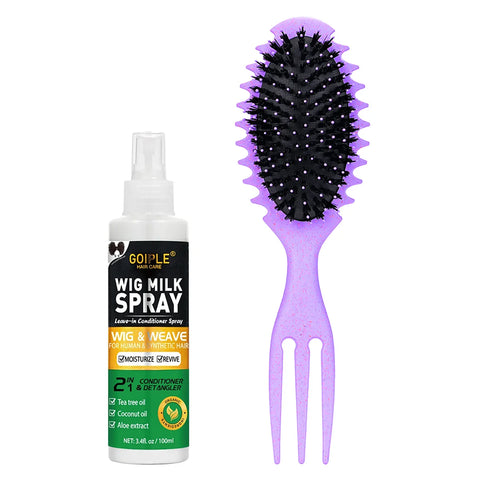 100ml Wig Milk Spray Moisturizing Care Spray for Wig Synthetic Hair Prevent Frizz Leave-in Conditioner for Wigs Smooth and Shine