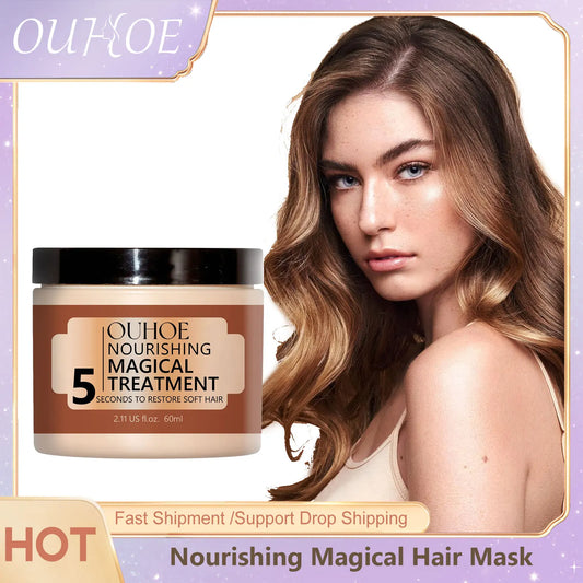 Coconut Oil Nourishing Hair Mask Magical Treatment Deep Conditioner Moisturizer Scalp Split Ends Repair Anti Frizz Hair Mask