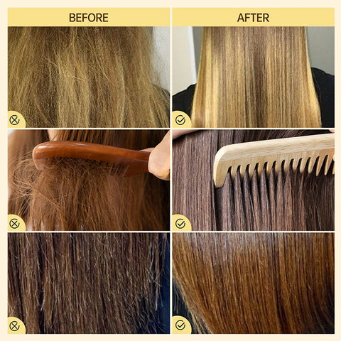 PURC Keratin Hair Mask Collagen Hair Treatment Mask Smoothing Straightening Nourish Repair Damaged Frizz Hair Care Product 200g