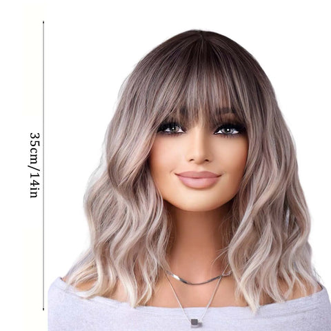 High-temperature Silk Wig Natural Realistic Super Light Fake Wig For Cool Women Girl Party Cosplay Wig Everyday Fashion Modeling