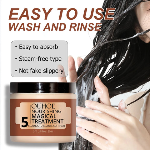 Coconut Oil Nourishing Hair Mask Magical Treatment Deep Conditioner Moisturizer Scalp Split Ends Repair Anti Frizz Hair Mask