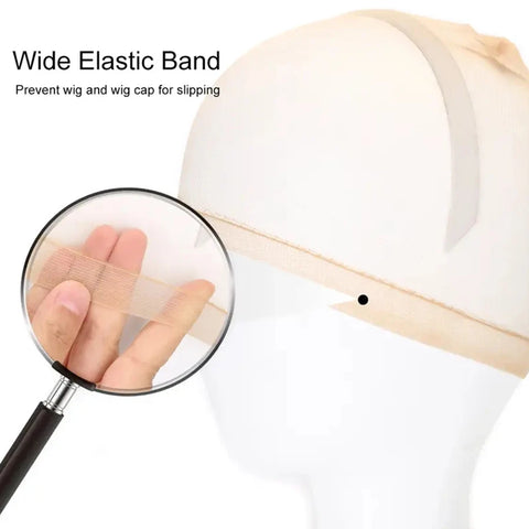 2/4/6/8/12/24pcs HD Wig Cap for Women Ultra-thin Invisible Brown Sheer Caps for Lace Front Wig Breathable