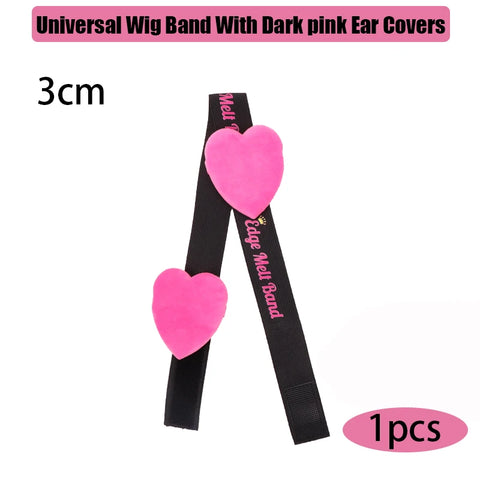 2.5Cm 3Cm 3.5Cm 4Cm Wig Elastic Band With Ear Protector Black Lace Melting Band For Laying Edges Down Adjustable Band 1Pcs 3Pcs