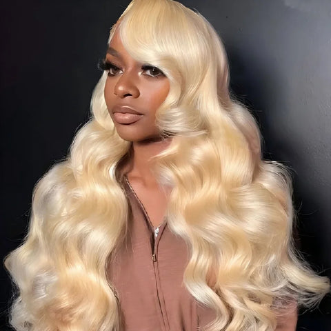 Body Wave 613 Human Hair Wig 13X6 Hd Lace Frontal Wig 250 Density 30 40 Inch Blonde Lace Front Wig For Black Women Brazilian Wig