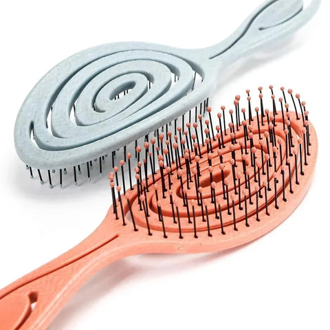 1pcs Elastic Hairbrush Scalp Massage Comb Bristle Nylon Hair Brush Curly Detangling Edge Hair Brush for Salon Hairdressing Tools