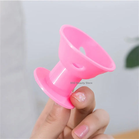10/20PCS Pink Magic Hair Care Rollers Soft Silicone Hair Curler No Heat No Clip Hair Curling Styling DIY Tool For Curler Hair