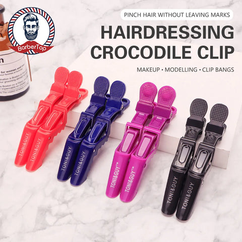 6PCS Alligator Hair Clip Professional Hairdressing Clamps Barber Salon Styling Hairpins Plastic Hair Claw Hair Accessories