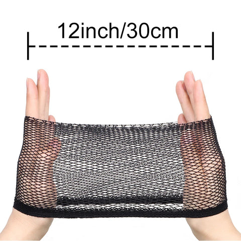 Black Hair Net Stretch Mesh Dome Woven Hat Wig Net Breathable Mesh Cap For Wig Accessories