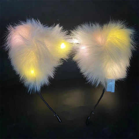 2025 Led Christmas Antler Headband Xmas Tree Hair Band with LED Lights Cosplay Headbands Party Christmas Hair Accessories