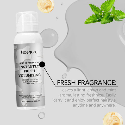 Dry Shampoo Spray Instant Volume Boost Oil Control No Water Needed Portable Clean Hair Fluffy and Shiny Hair Care Shampoo Spray