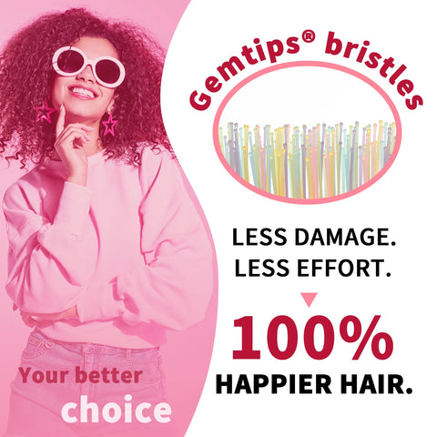 Vented Detangling Brush for Pain Free Brushing on All Wet or Dry Hair Types Durable Anti-Static Bristles Lightweight Handle Comb