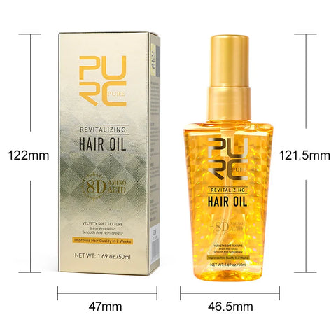 PURC Morocco Argan Oil Nourishing Hair Oil Smoothing Shine Soft Hair Serum Repair Damaged Frizz Dry Hair Treatment Hair Care