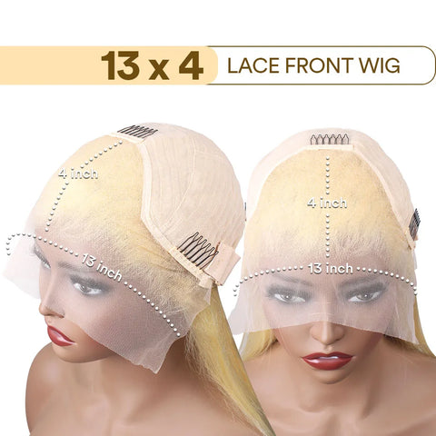 Blonde 613 Hd Lace Frontal Wig 13x6 Human Hair Wig Body Wave 13x4 Transparent Lace Front Wig Pre Plucked For Women 200 Density