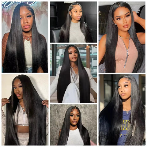 30 Inches Long Straight Human Hair Wig 210 Density V part Wig Upgrade Upart Wigs 100% Human Hair Head Clip In Half Wig For Women