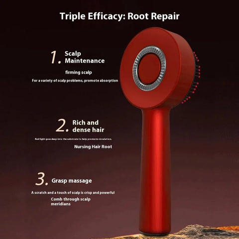 Electric Scalp Massage Comb Scalp Oil Applicator Hair Care Red Light  Head Massager for Hairline Growth Anti-Hair Loss Hairbrush