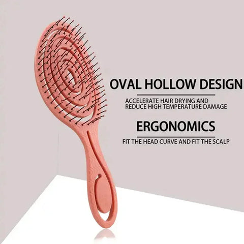 1pcs Elastic Hairbrush Scalp Massage Comb Bristle Nylon Hair Brush Curly Detangling Edge Hair Brush for Salon Hairdressing Tools