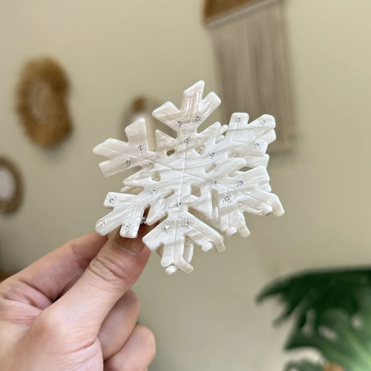 Muweordy NEW Christmas Hair Claw Snowman Snowflake Party Gift Eco-Friendly Acetate Claw Clips Fashion Hair Accessories for Women