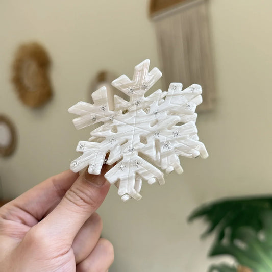 Muweordy NEW Christmas Hair Claw Snowman Snowflake Party Gift Eco-Friendly Acetate Claw Clips Fashion Hair Accessories for Women