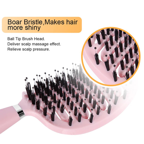 Hollow Out Hair Brush Scalp Massage Combs Detangler Comb For Women Detangling Hairdressing Salon Styling Tool Wet Dry Curly Hair