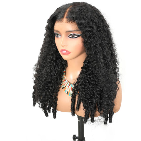 30 36 46 Inches Burmese Curly 13x6 Hd Lace Front  Human Hair Hair Wig 200 Density 13x4 7x6 Lace Full Frontal Hair Wigs For Women