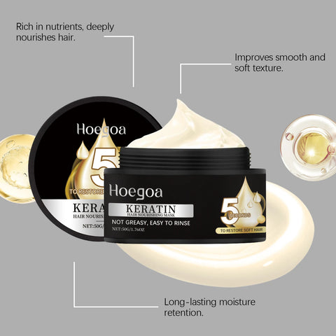 Keratin Hair Mask Treatment  Salon Quality Intensive Repair For Damaged Hair Smooth Frizz Control Hydrating Shine Boost