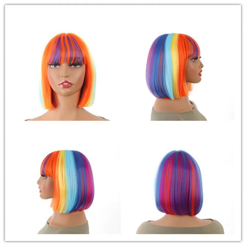 Synthetic wig Lolita cosplay double ponytail long straight hair anime game cosplay hair extensions Halloween Christmas dress up