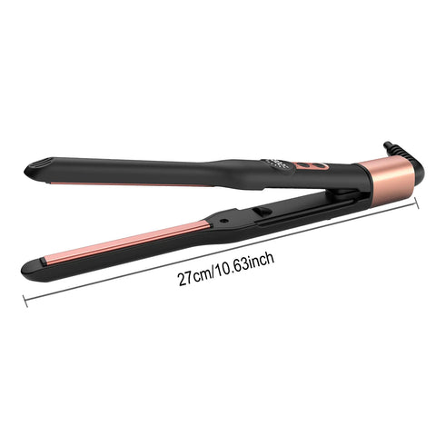 3/10 Inch Pencil Flat Iron Small Flat Irons for Short Hair Beard and Pixie Cut Mini Ceramic Tourmalin Hair Straightener