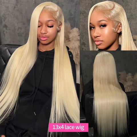 300% 30 40 46 Inch Straight Blonde 613 Hd Lace Frontal Human Hair Wig 13x4 Lace Front Colored Wig 13x6 Human Hair Wigs For Women
