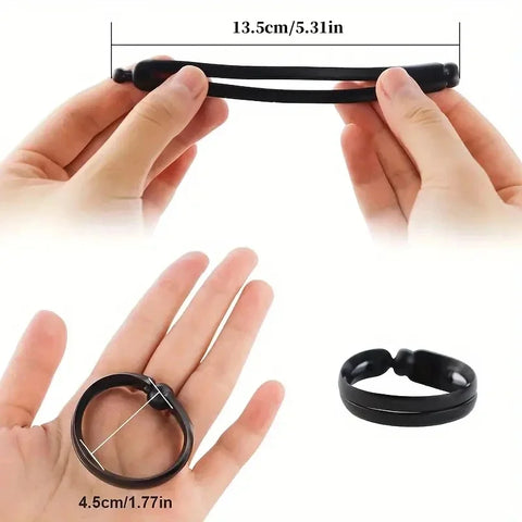 4pcs Magic Twist Donut Bun Clip DIY Ponytail Hair Styling Tools Black Mushroom Head Hair Reel for Bobo and Ball Head Hairstyles