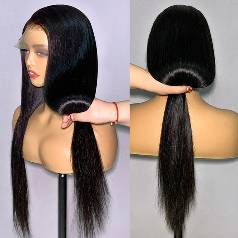 Ready To wear 7x6 Lace Front Wigs Pre Plucked 6*7 Straight Lace Front Wigs Glueless Lace Straight Human Hair Wigs for Woman