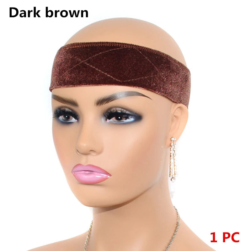 No-Slip Velvet Wig Grip Band for Lace Front Women's Stylish Hair Accessory Comfortable Headbands to Secure Your Wig
